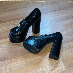 Crocodile Patton leather Heels